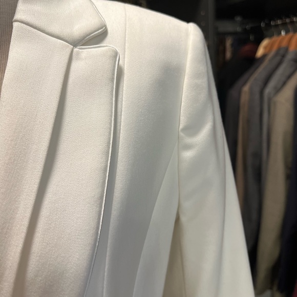 Dressy WHBM Ivory Jacket w/Single Button - Picture 2 of 6